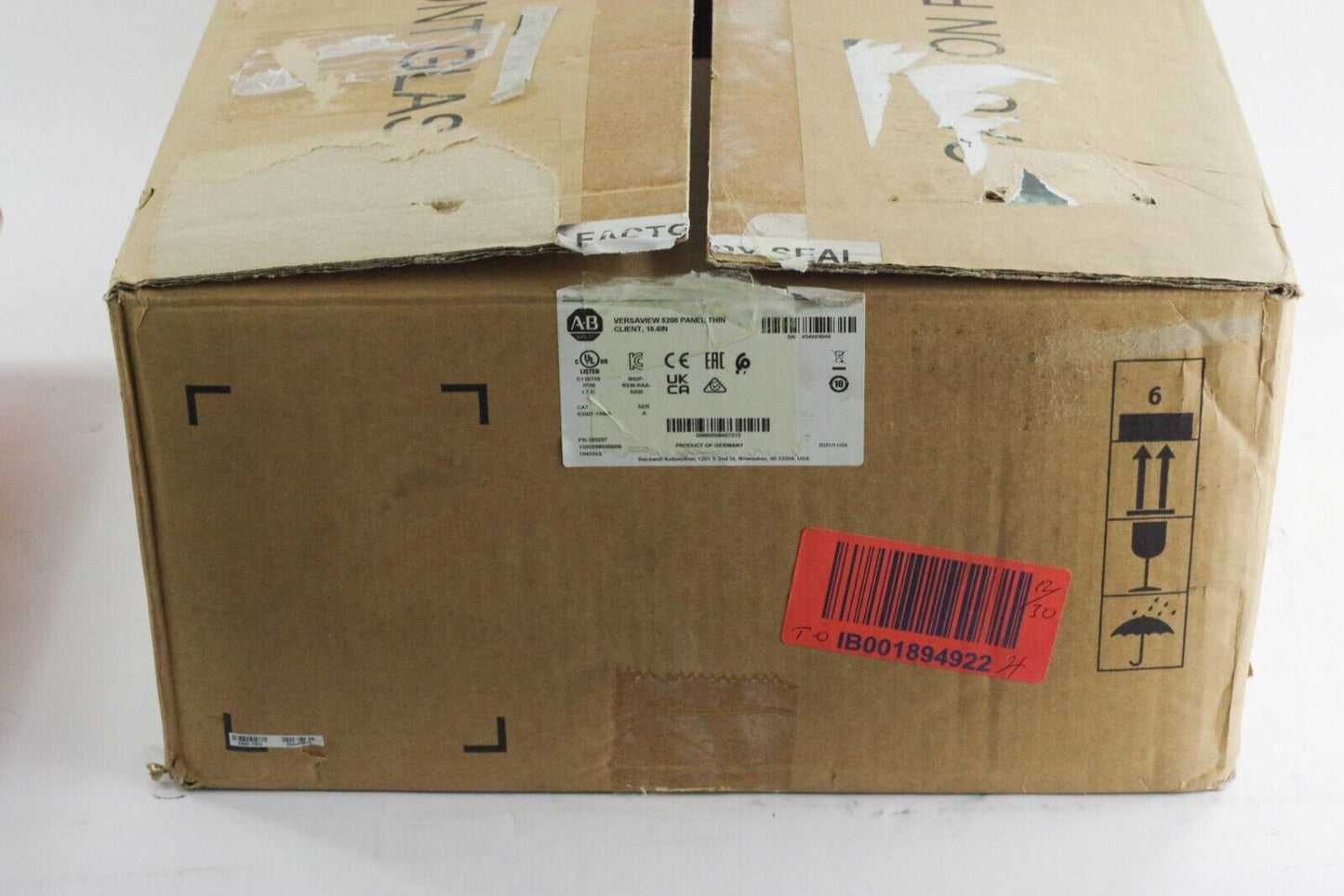 2021 Allen Bradley 6200T-15WA Ser A VersaView 5200 Panel Thin Client Screen