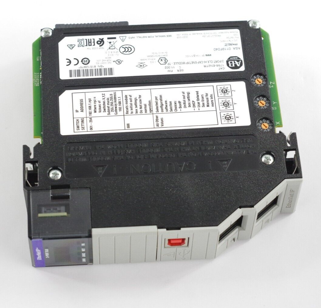 Allen Bradley 1756-EN2TR Ser C ControlLogix 2-Port Ethernet Module - No Box