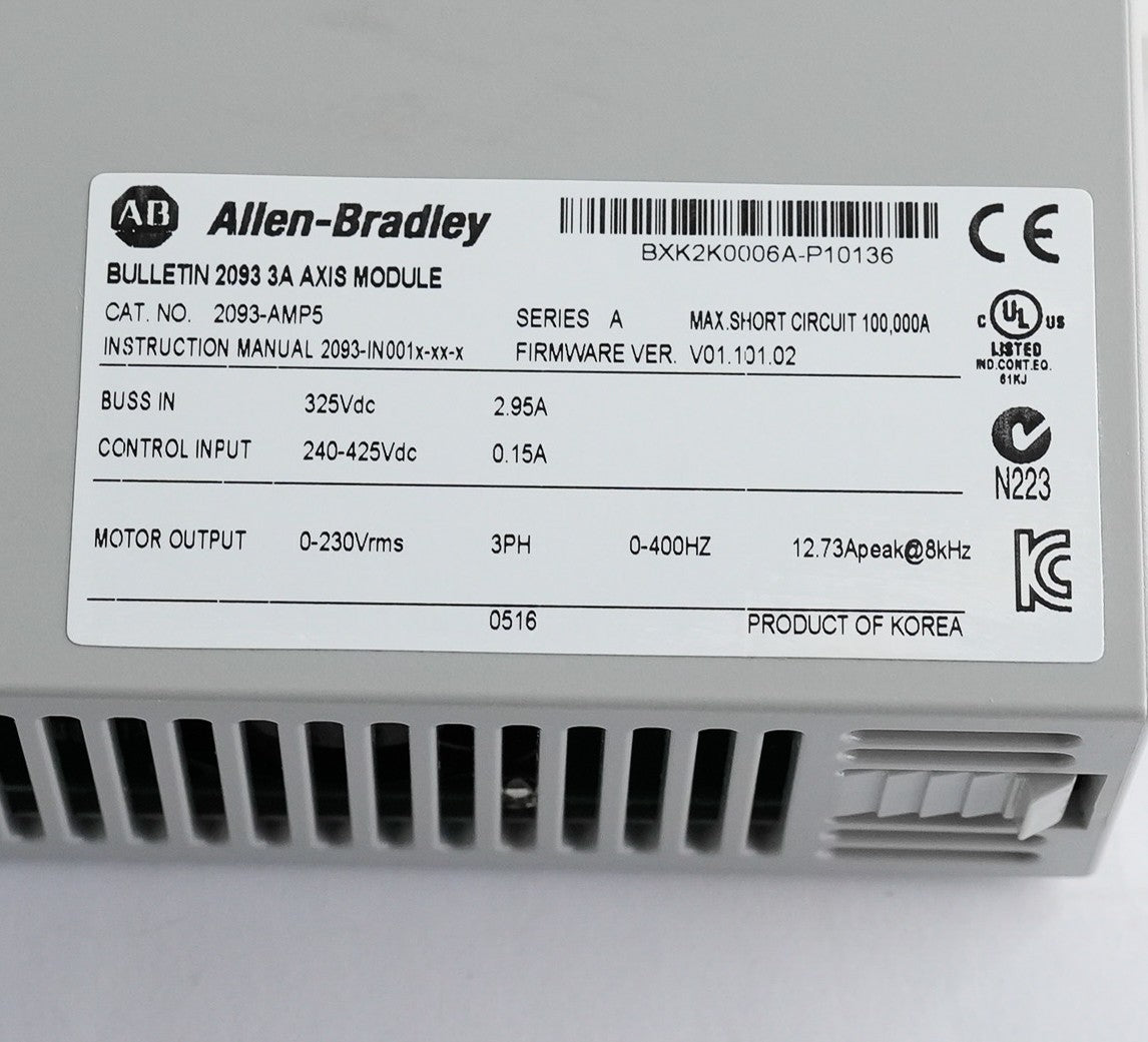 Allen Bradley 2093-AMP5 /A Axis Module Kinetix 2000 2093AMP5 - Open Box Surplus