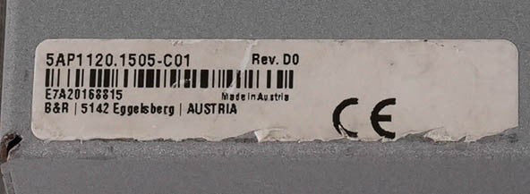 B&R Automation 5pc9:447050.001-00 Automation Panel PC 15.0in 5AP1120.1505-C01
