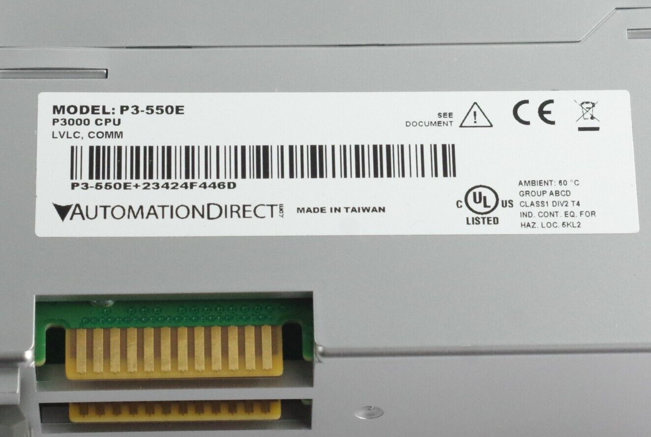 Automation Direct P3-550E P300 CPU Processor Module - Installed