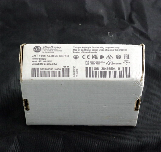Allen Bradley 1606-XLB60E Ser B XLB Power Supply 60W 24VDC 2.5A