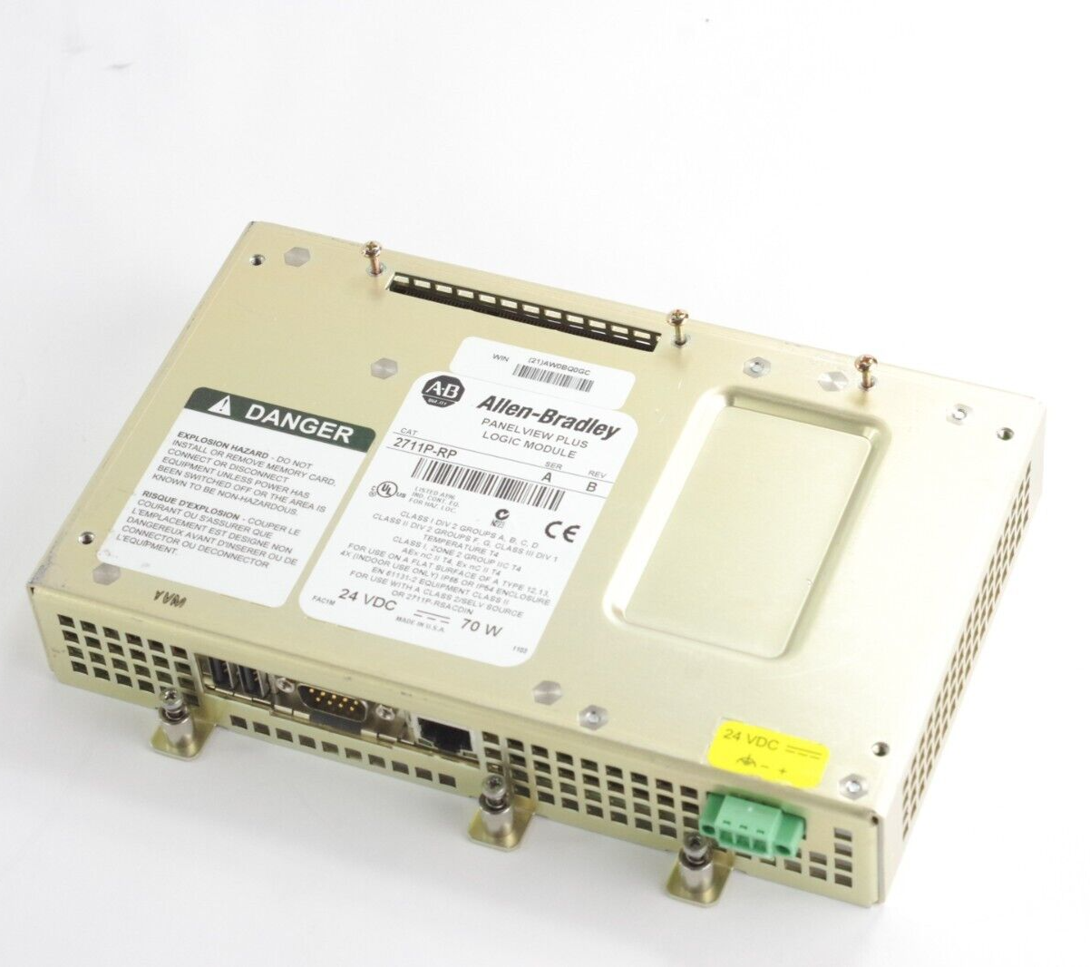 Allen Bradley 2711P-RP Ser A Rev B PanelView Plus Touchscreen Logic Module