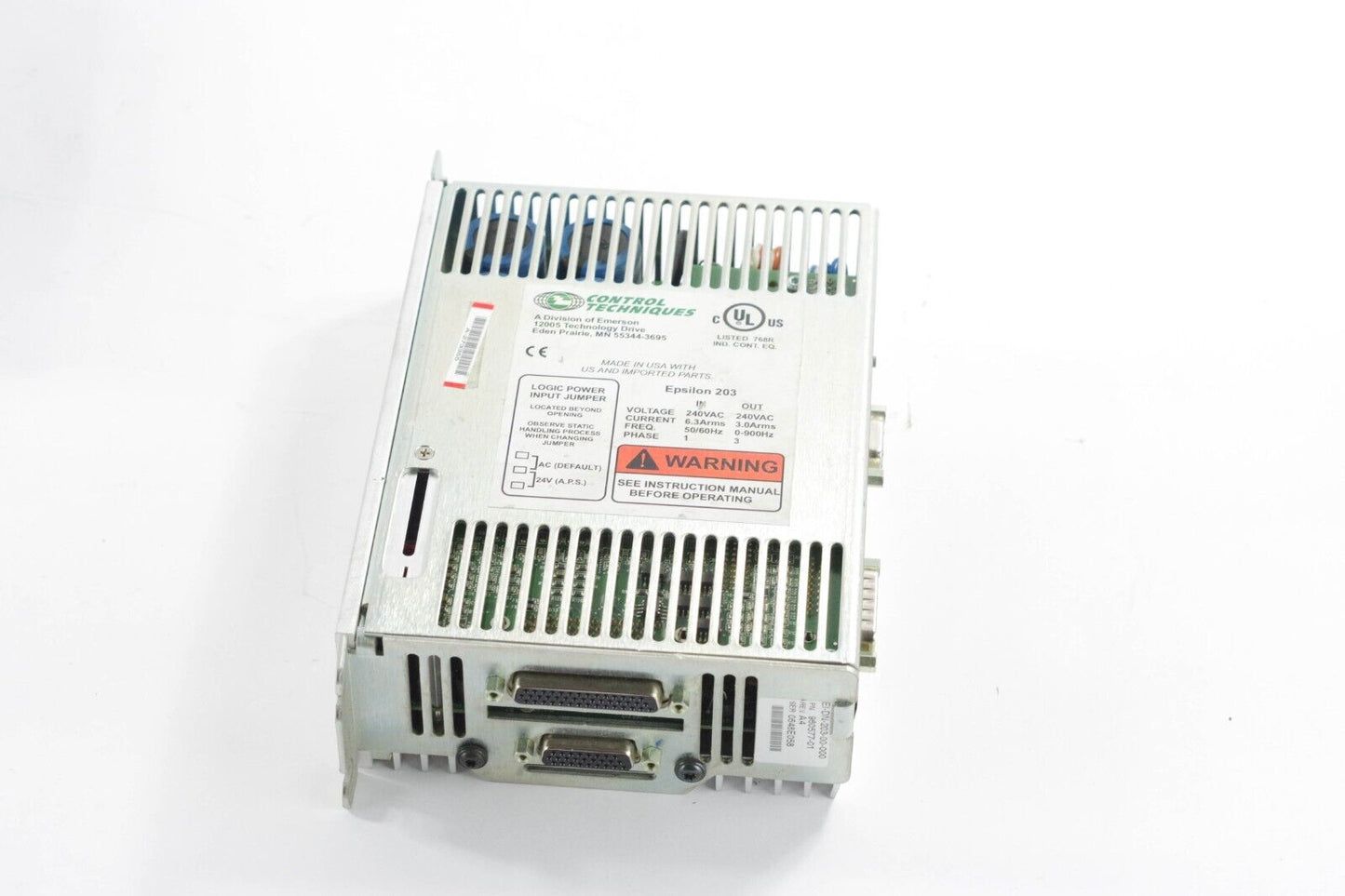 Emerson Control Techniques Epsilon EI-DN-203 / EI-DN-203-00-000 960577-01 Rev A4