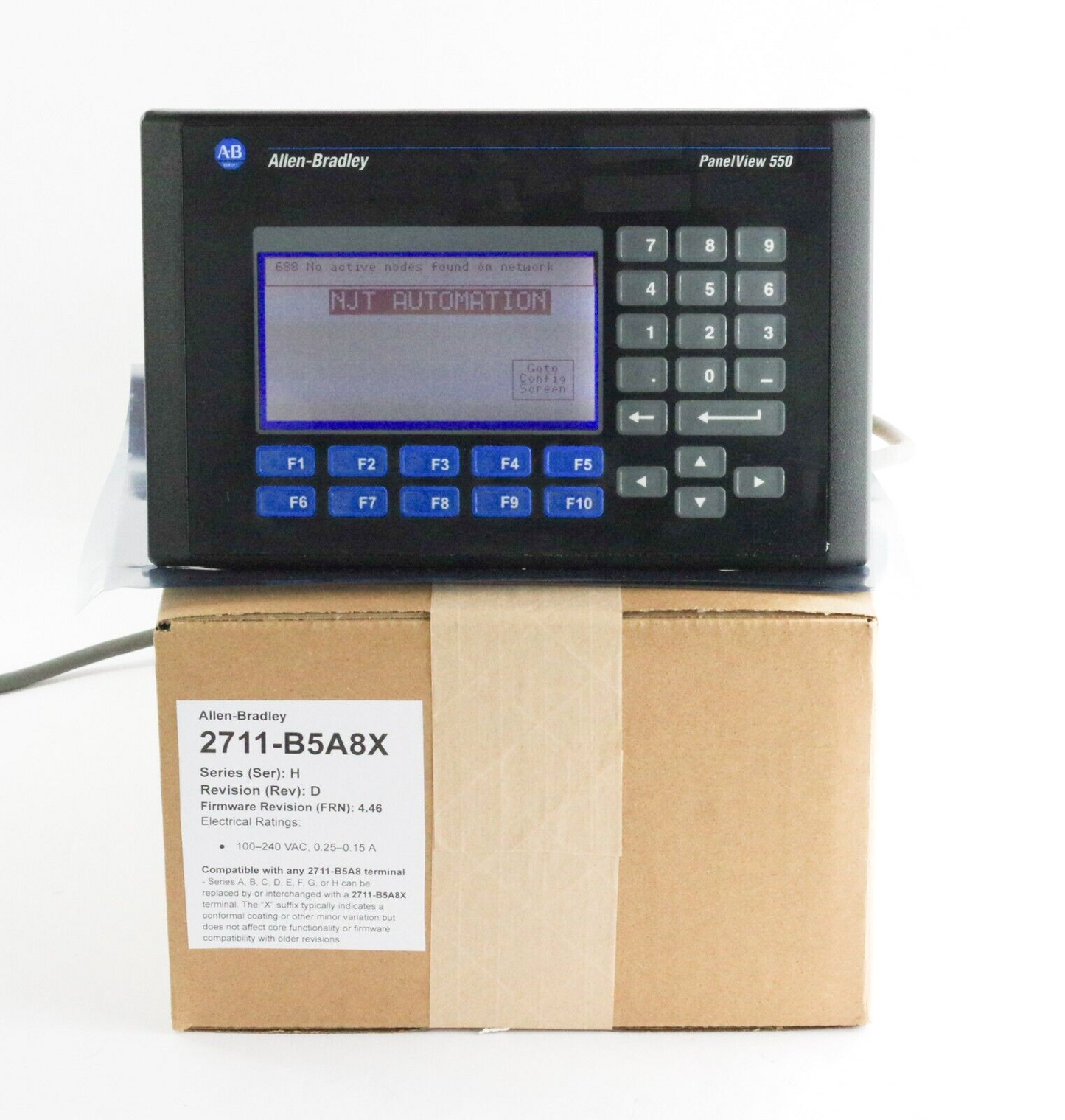 Allen Bradley 2711-B5A8X Ser H Rev D FRN 4.46 Panelview 550 - Refurbished