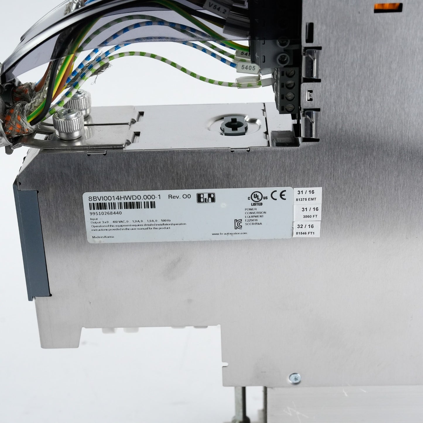 B&R Automation 8BVI0014HWD0.000-1 Rev. O0 ACOPOS Multi Inverter + Warranty