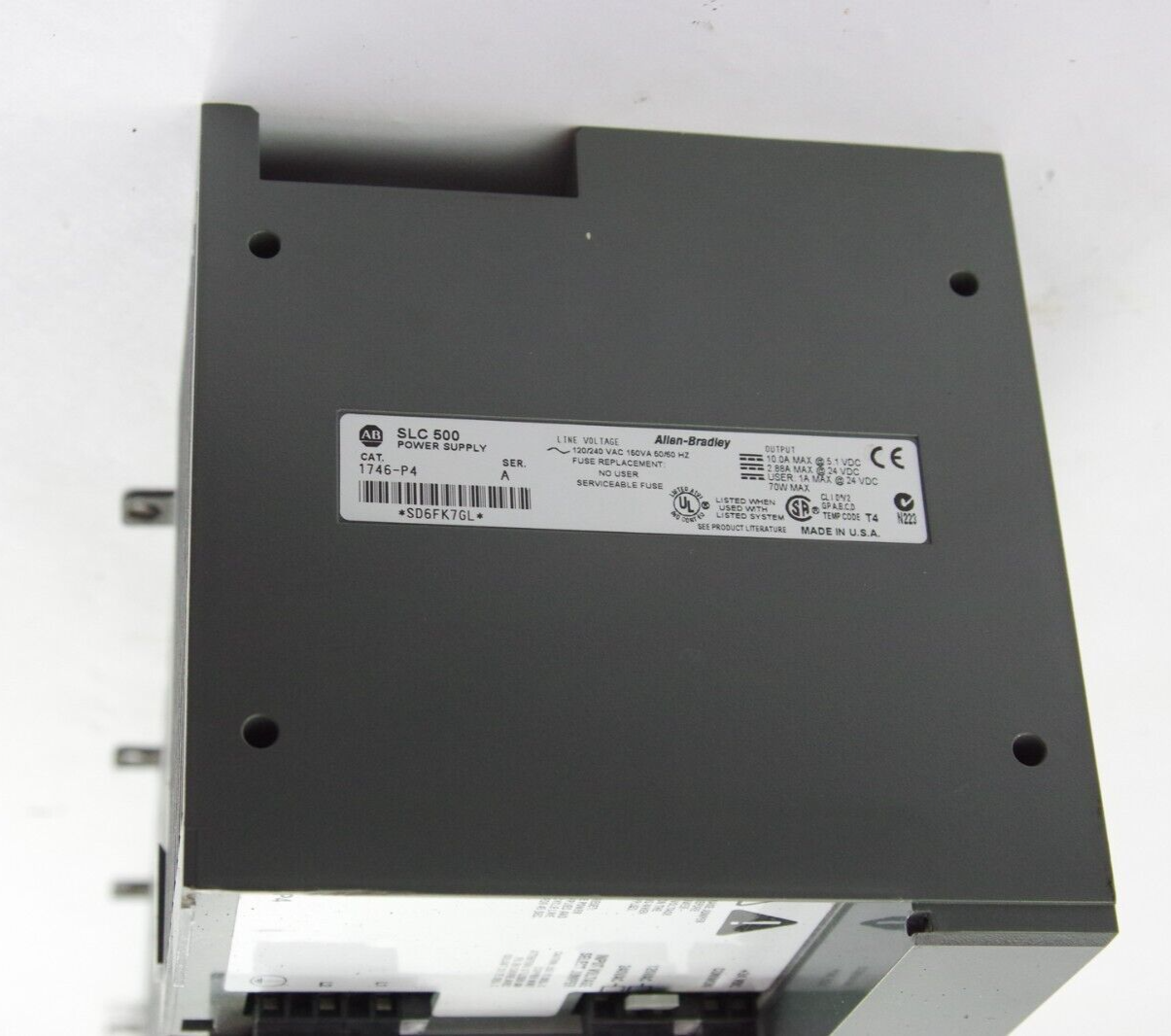 Allen-Bradley 13 Slot Rack W/ Power Supply 1746-P4 SER A 1746-A13 SER B