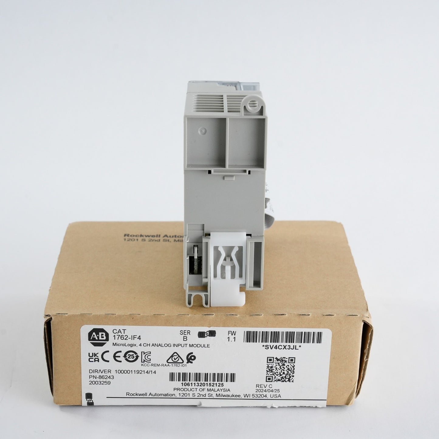 Allen Bradley 1762-IF4 /B MicroLogix 4 CH Analog Input Module FRN 1.1 - Open Box