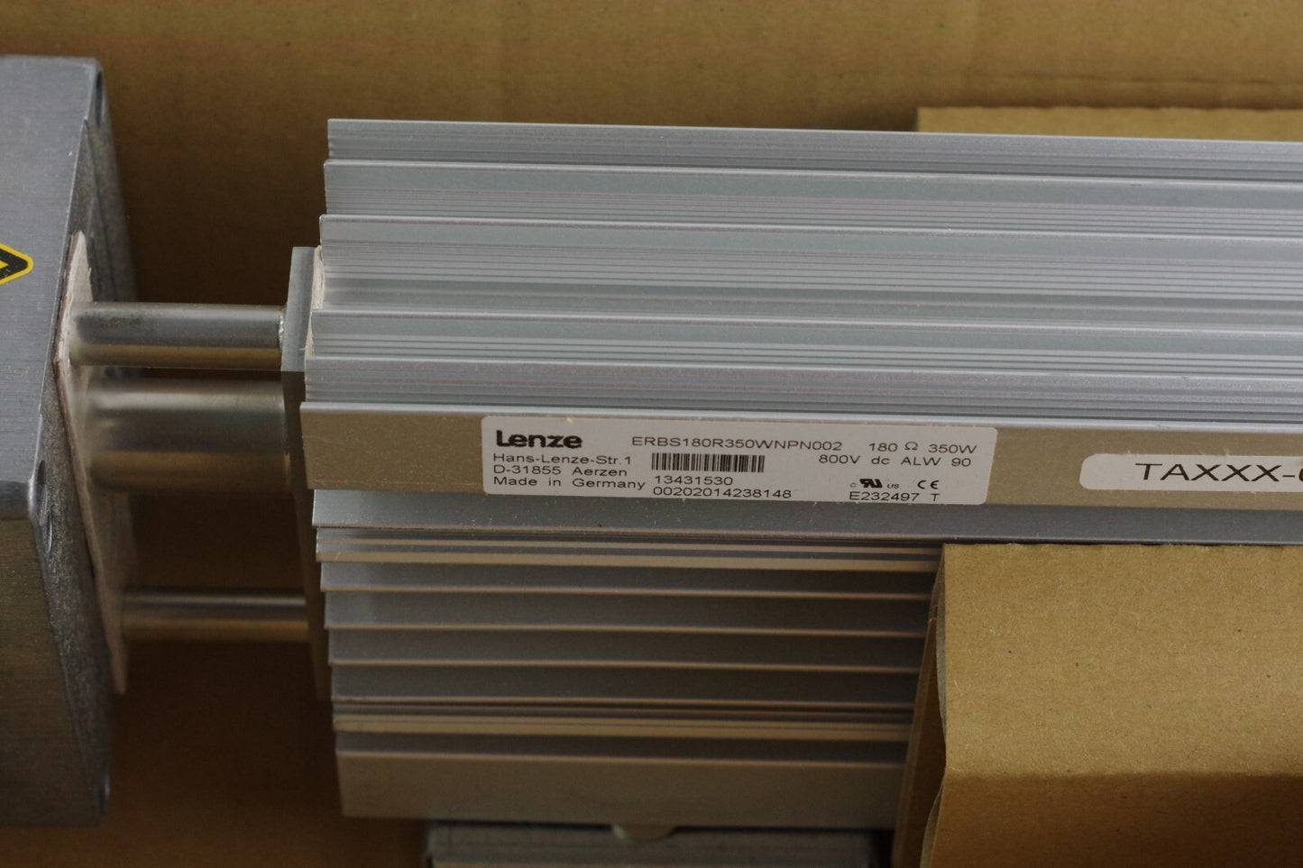 LENZE ERBS180R350WNPN002 Brake Resistor 180 Ohm 350W 800V DC ALW 90 - Open Box