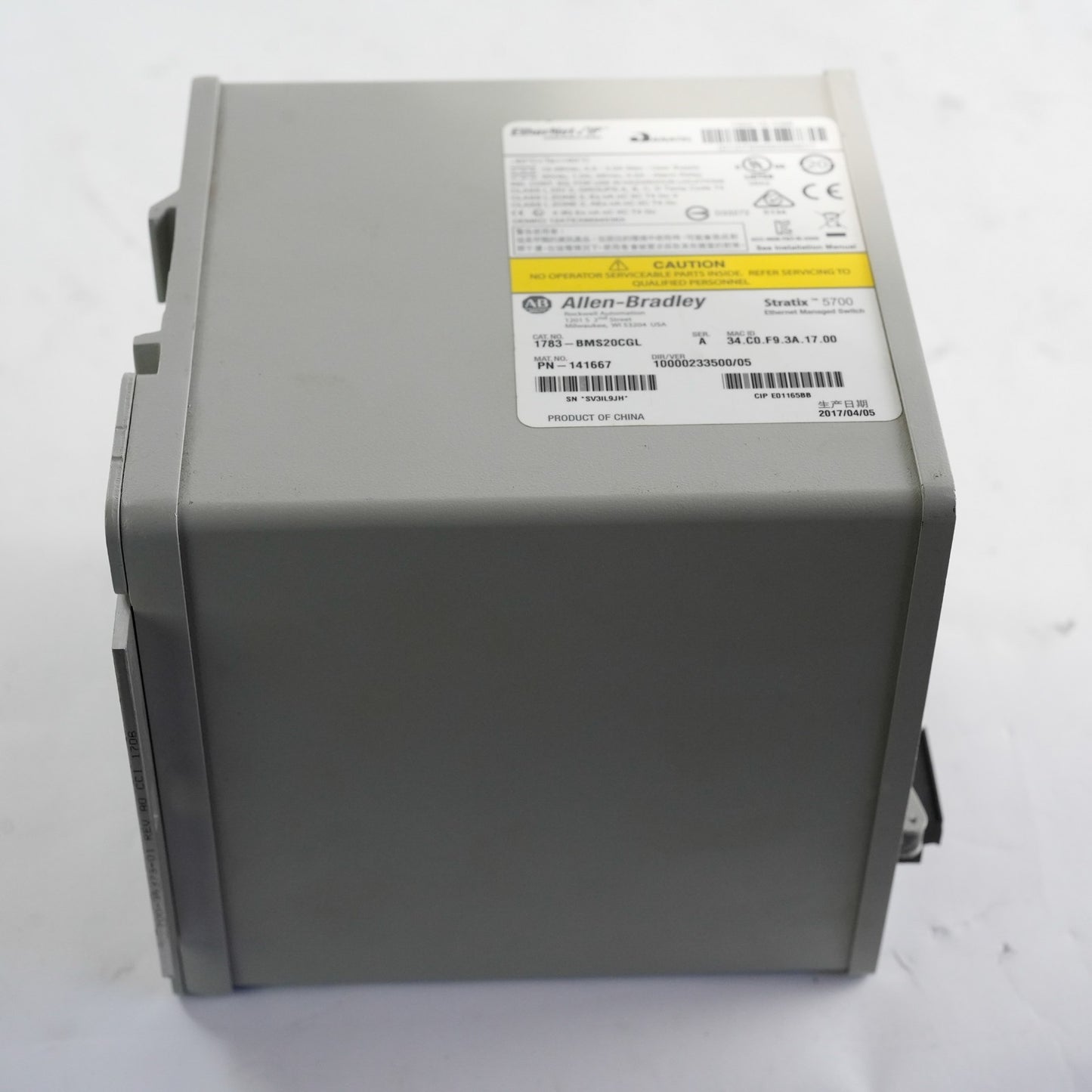 Allen Bradley 1783-BMS20CGL /A Stratix 5700 ENET Managed Switch 20P 1783BMS20CGL