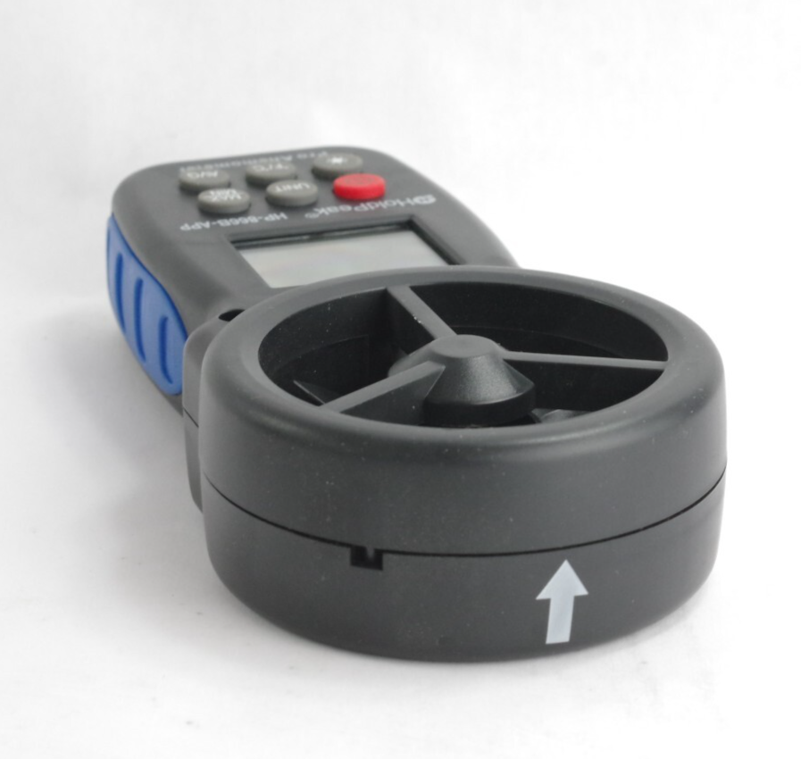 HoldPeak HP-866B-APP Anemometer Air Flow Gauge Wind Speed Meter 0.3-30m/s LCD