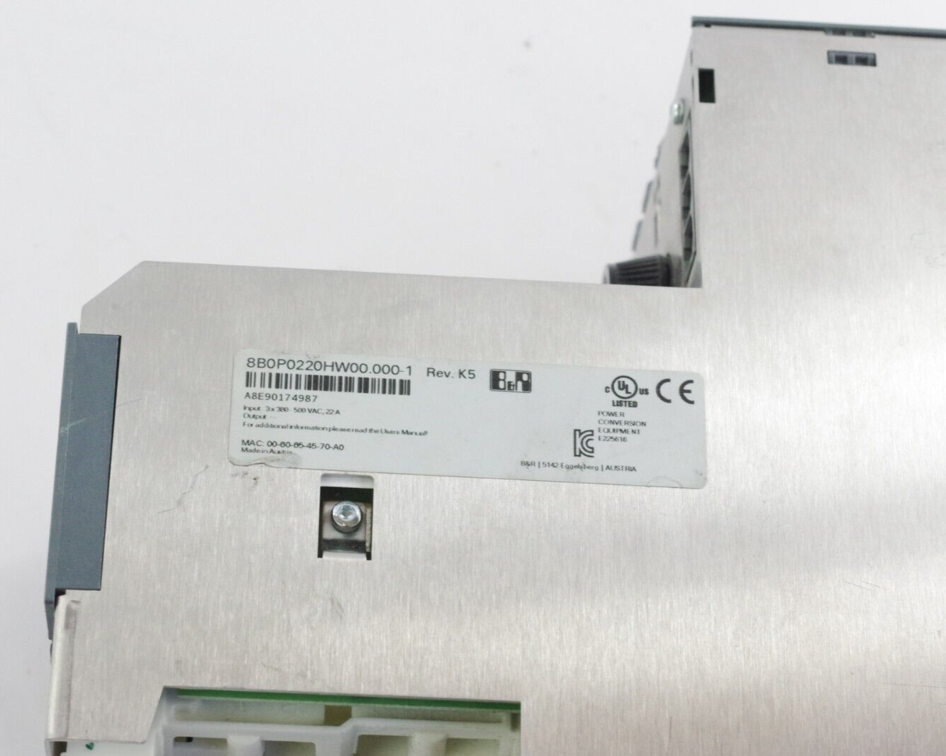 B&R Acopos 8B0P0220HW00.000-1 Power Supply Module 8B0P0220HW00.000 - Refurbished