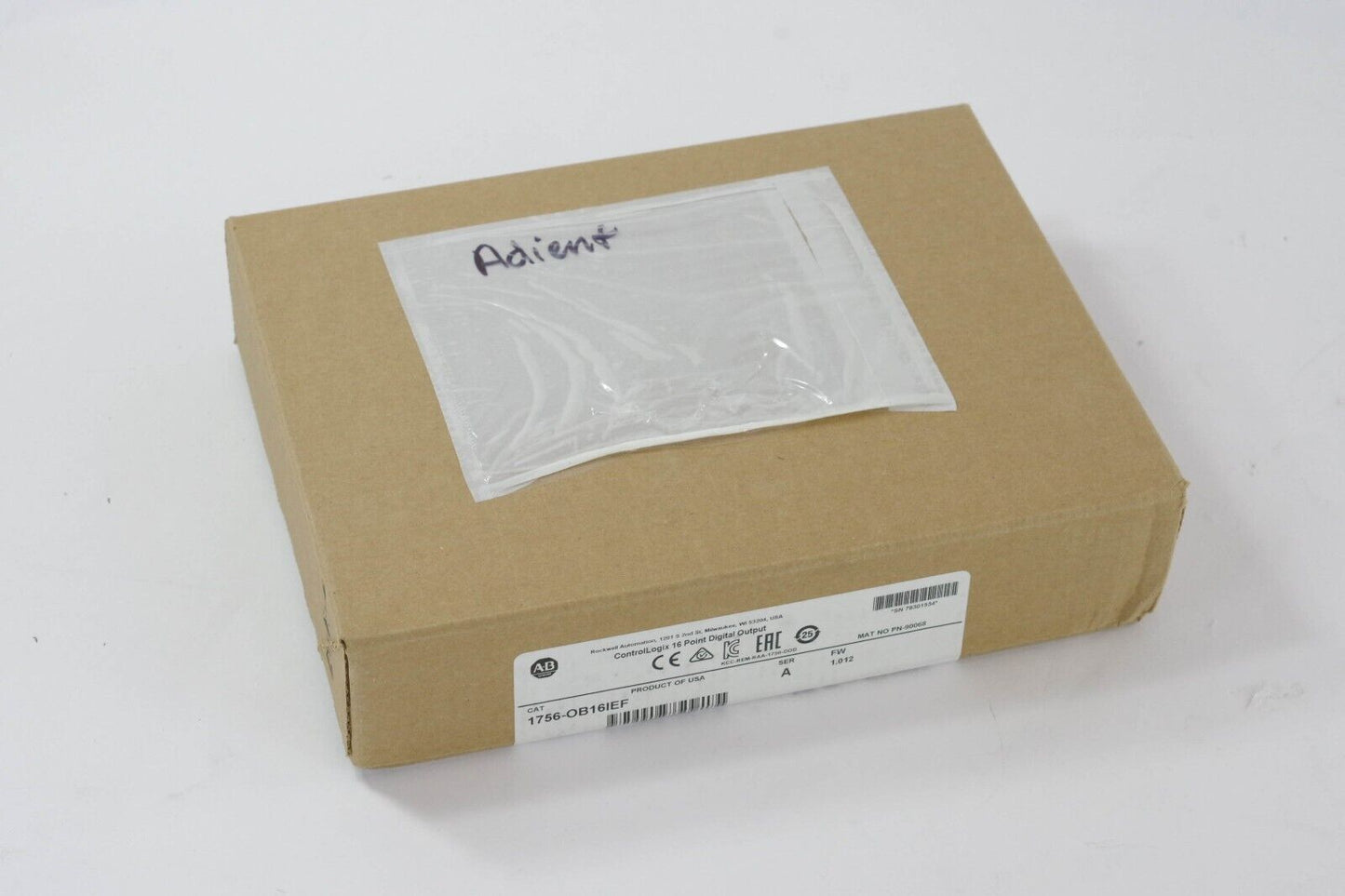 2020 ALLEN BRADLEY 1756-OB16IEF DC 16 PT DIGITAL Module - New Surplus (Sealed)