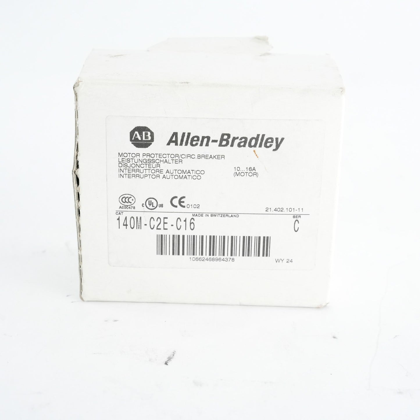 Allen Bradley 140M-C2E-C16 /C Motor Circuit Protector Breaker - Open Box