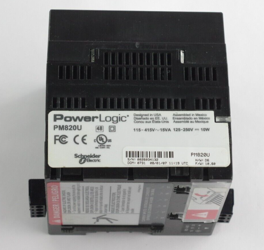 Schneider Electric Power Meter Unit PM820U - For Parts