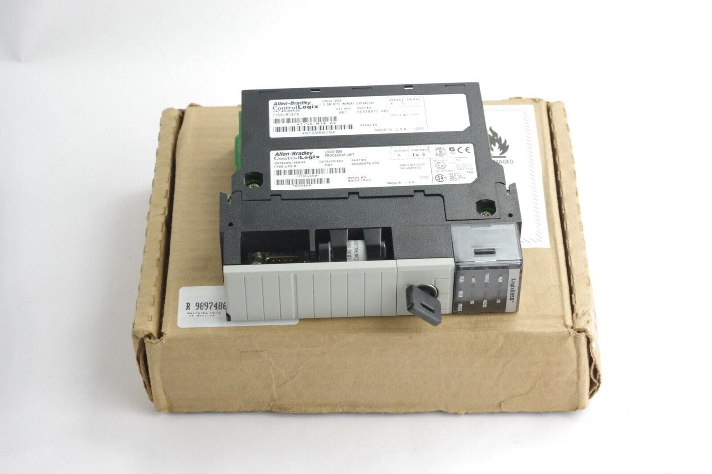 Allen Bradley 1756-L55 /A Logix 5555 Module + 1756-M14 A / 1756-L55M14