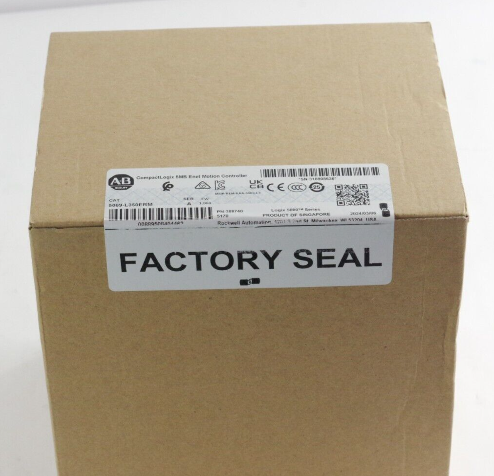 Allen Bradley 5069-L350ERM SER A CompactLogix Motion Controller - Sealed Surplus