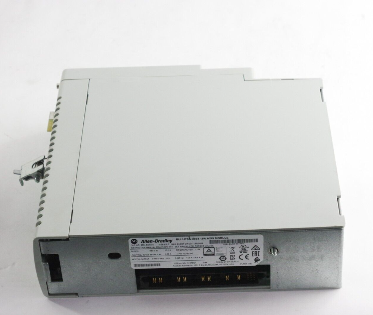 Allen Bradley 2094-BM02-S Ser D Kinetix 6000 2094 15A Axis Module - Installed