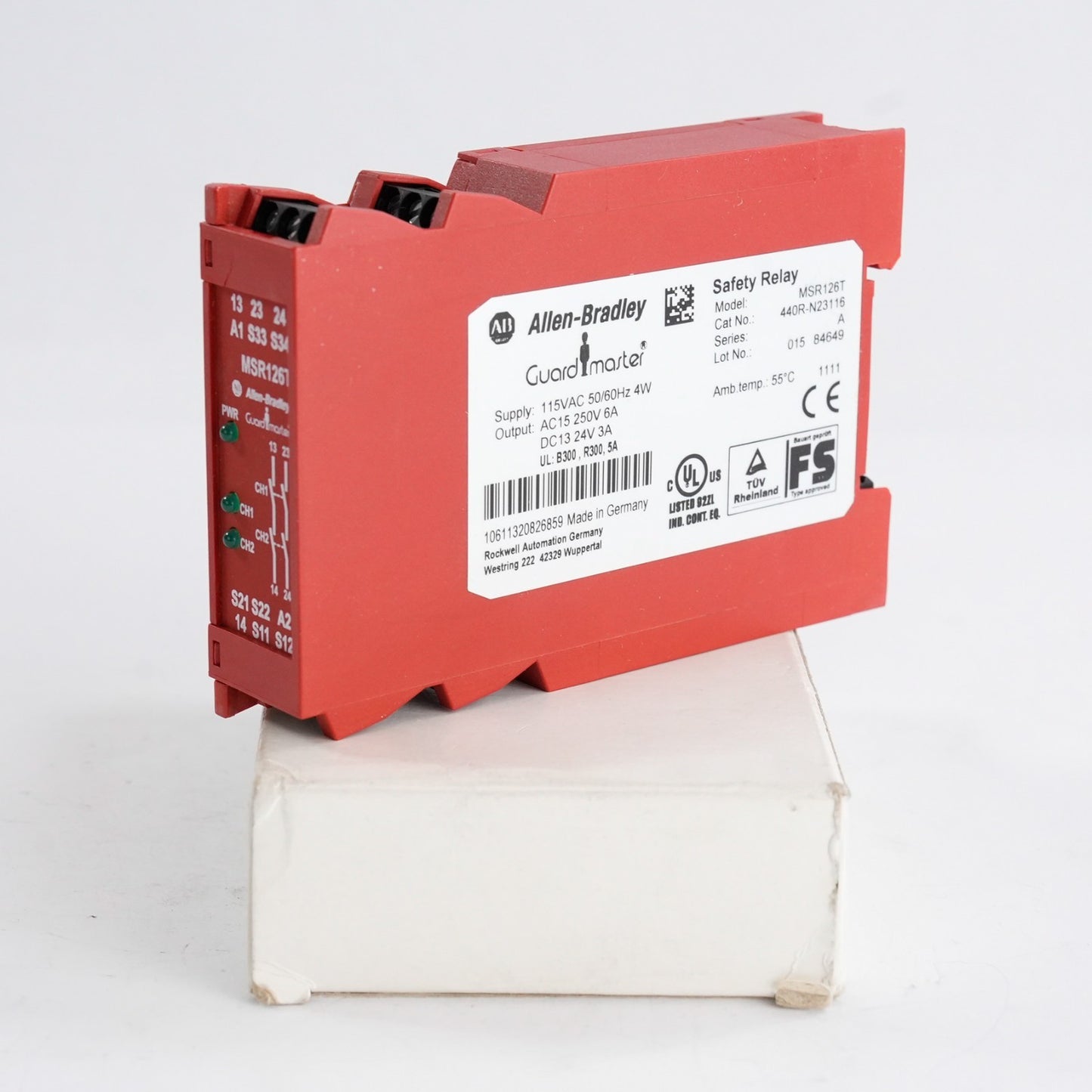 Allen Bradley 440R-N23116 /A Guardmaster Minotaur Safety Relay MSR126T Open Box