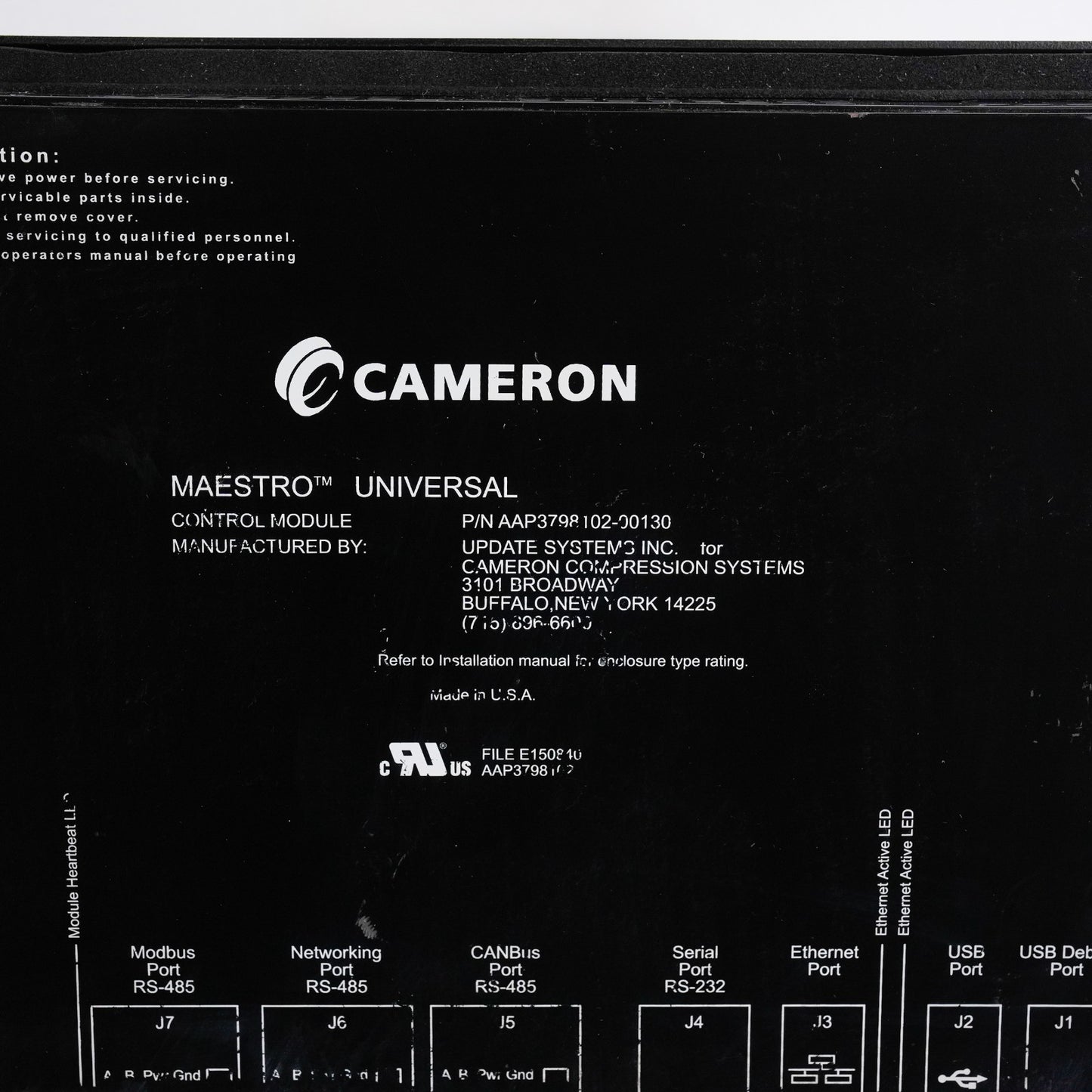 Cameron AAP3798102-00130 Display Panel HMI Maestro Control ModuleAAP379810200130
