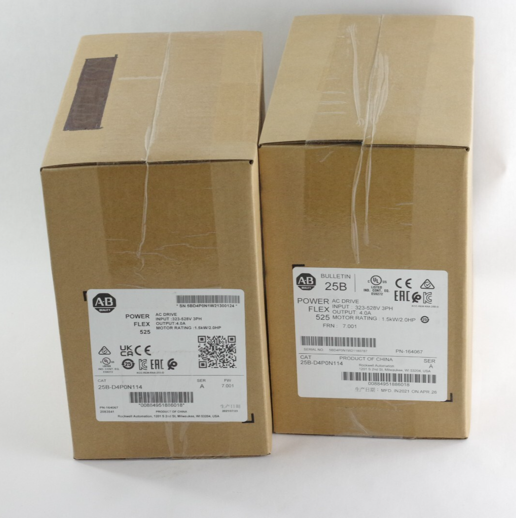 Allen Bradley 25B-D4P0N114 /A PowerFlex 525 1.5kW 2Hp AC Drive - Sealed Surplus