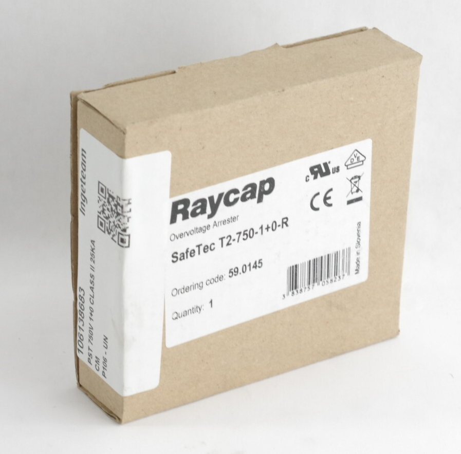Raycap T2-750-1+0-R Overvoltage Arrester SafeTec - Sealed Surplus