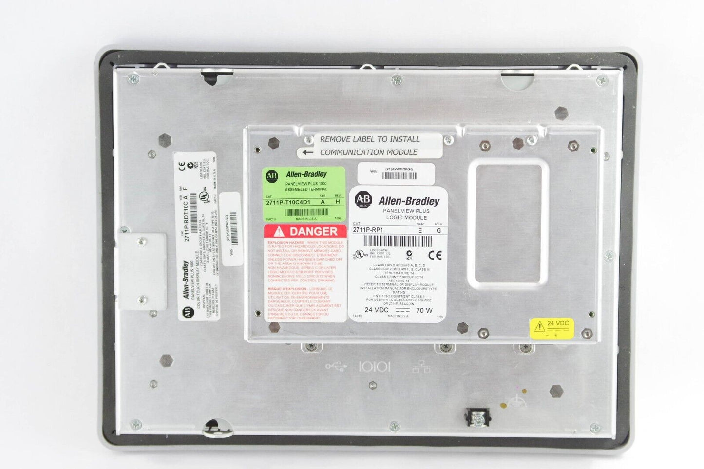 Allen Bradley 2711P-T10C4D1 / 2711PT10C4D1 Ser A PanelView Plus 1000 Terminal