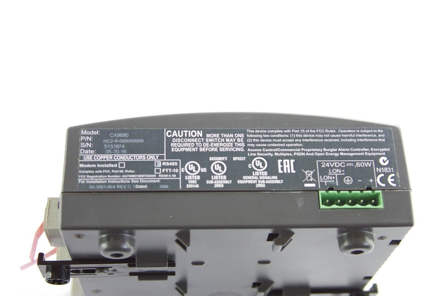 2015 Schneider Electric Andover NetController 2 CX9680 NC2-R-000000000 +1 Yr Wty
