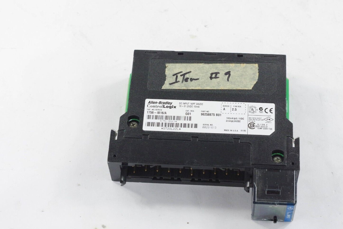 ALLEN BRADLEY 1756-IB16 /A SERIES A INPUT MODULE 1756IB16 G01