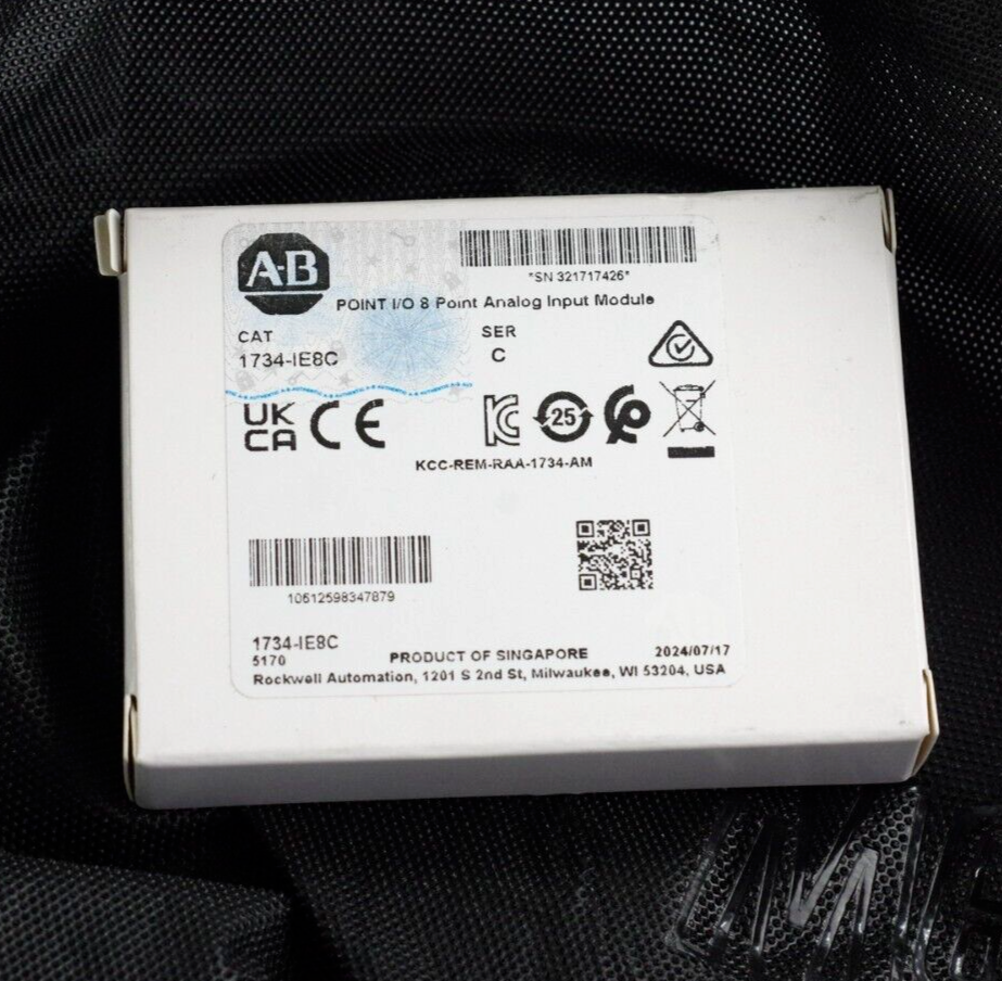 2024 Allen Bradley 1734-IE8C Ser C 8-Point Analog Input Module Sealed Surplus