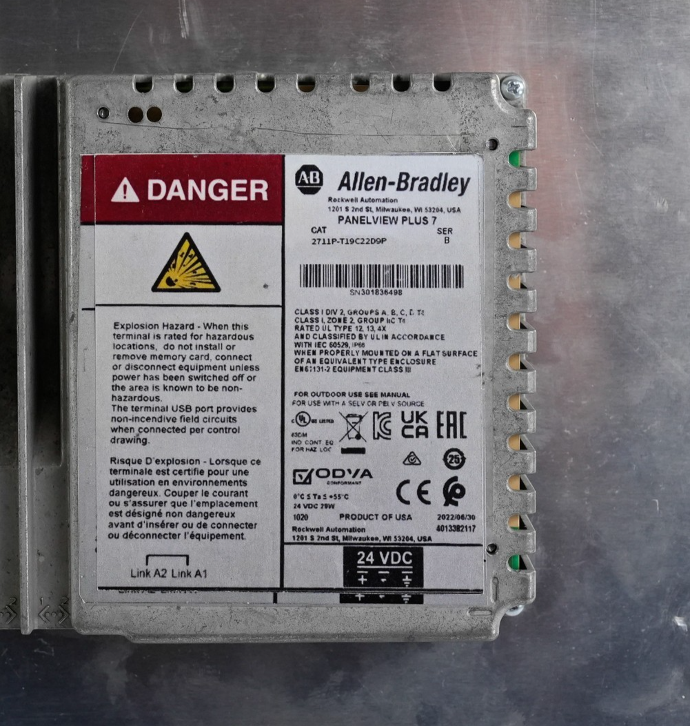 Allen Bradley 2711P-T19C22D9P /B PanelView Plus 7 Terminal Series B + Warranty