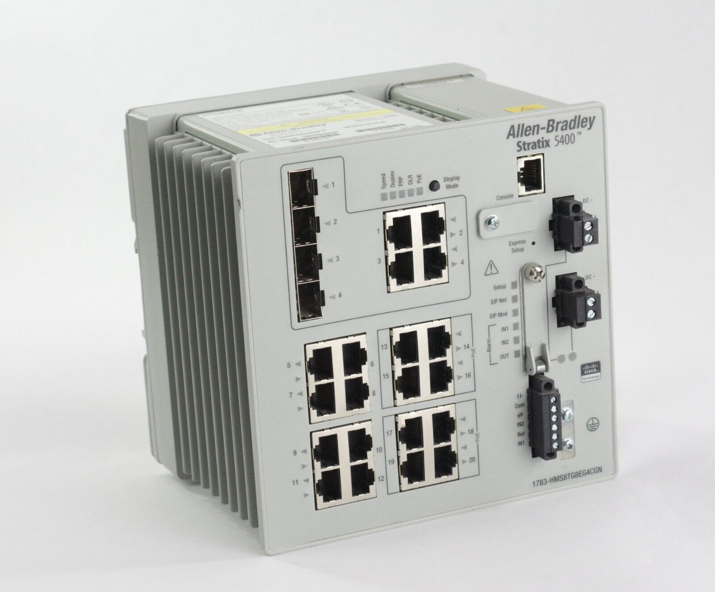 Allen Bradley 1783-HMS8TG8EG4CGN Ser A Stratix 5400 Ethernet Mng Switch