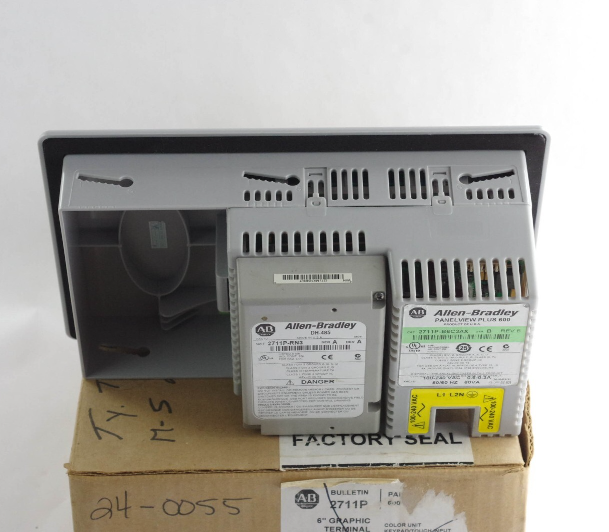 Allen Bradley 2711P-B6C3A /B RN3 Panelview Plus 600 / 2711P-B6C3AX Refurbished