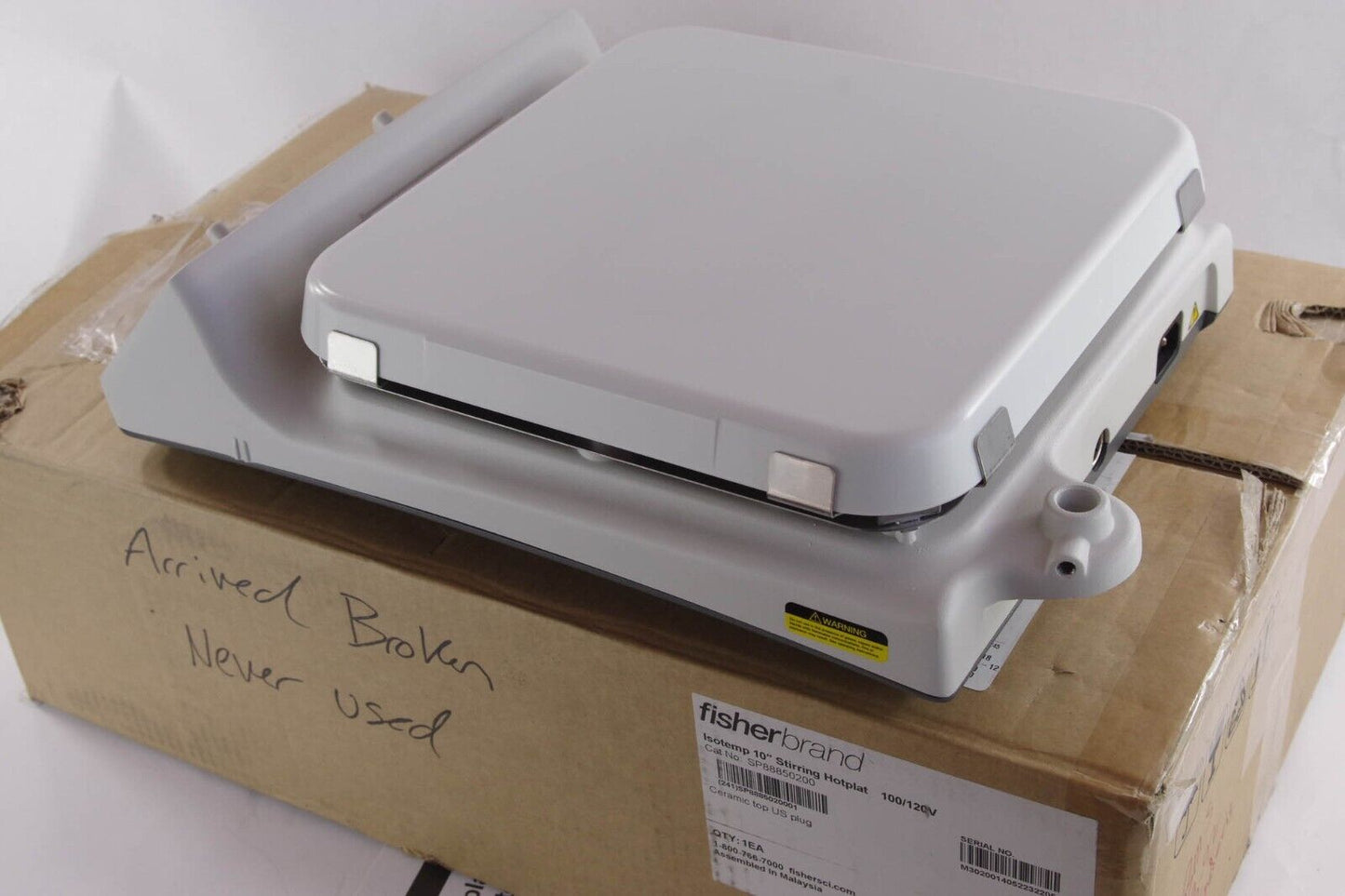 Fisher Scientific SP88850200 Isotemp 10'' Stirring Hotplat - For Parts or Repair