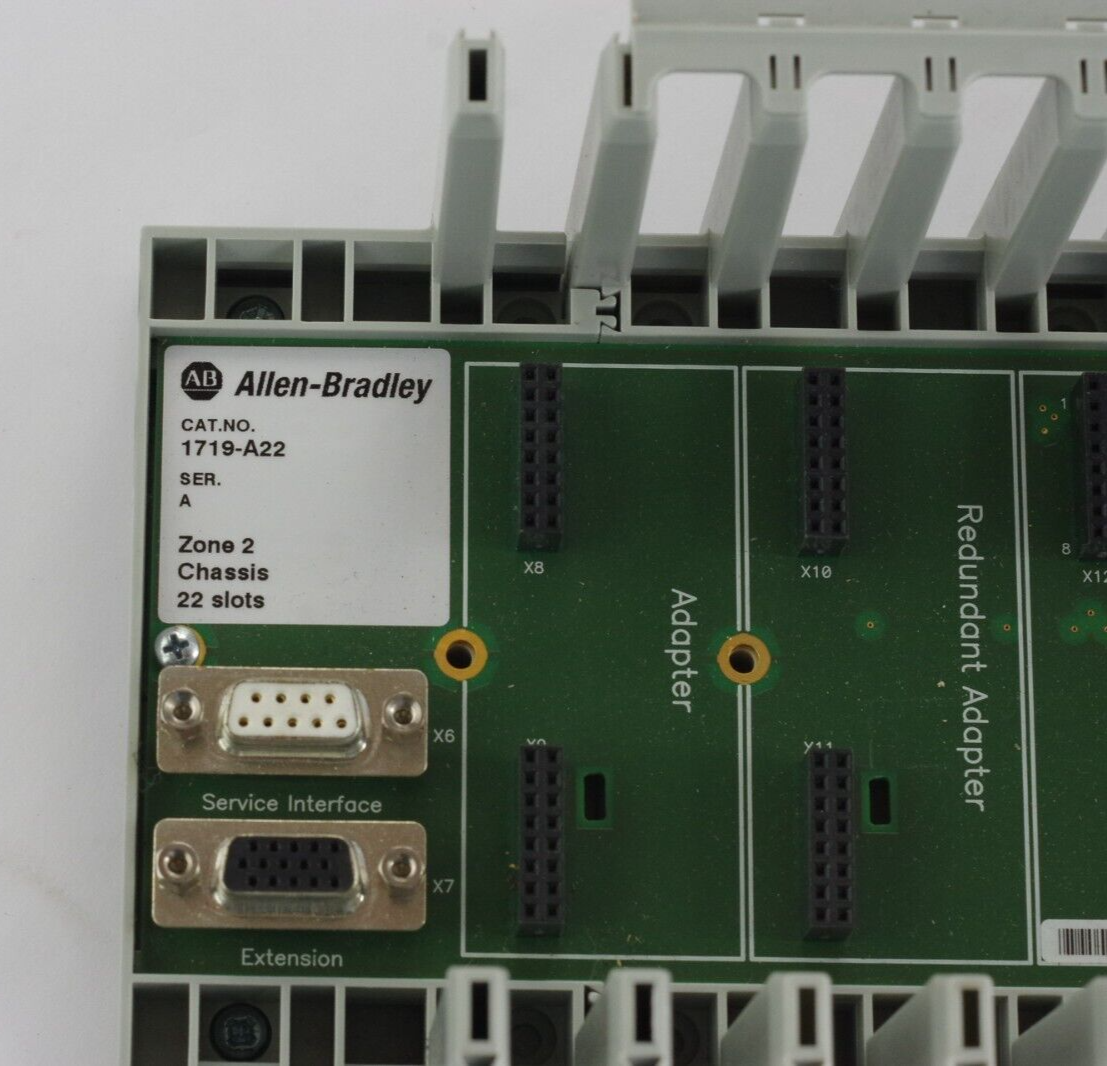 Allen Bradley 1719-A22 Series A PLC RACK 1719A22 Ex I/O 22 Slot Base Chassis