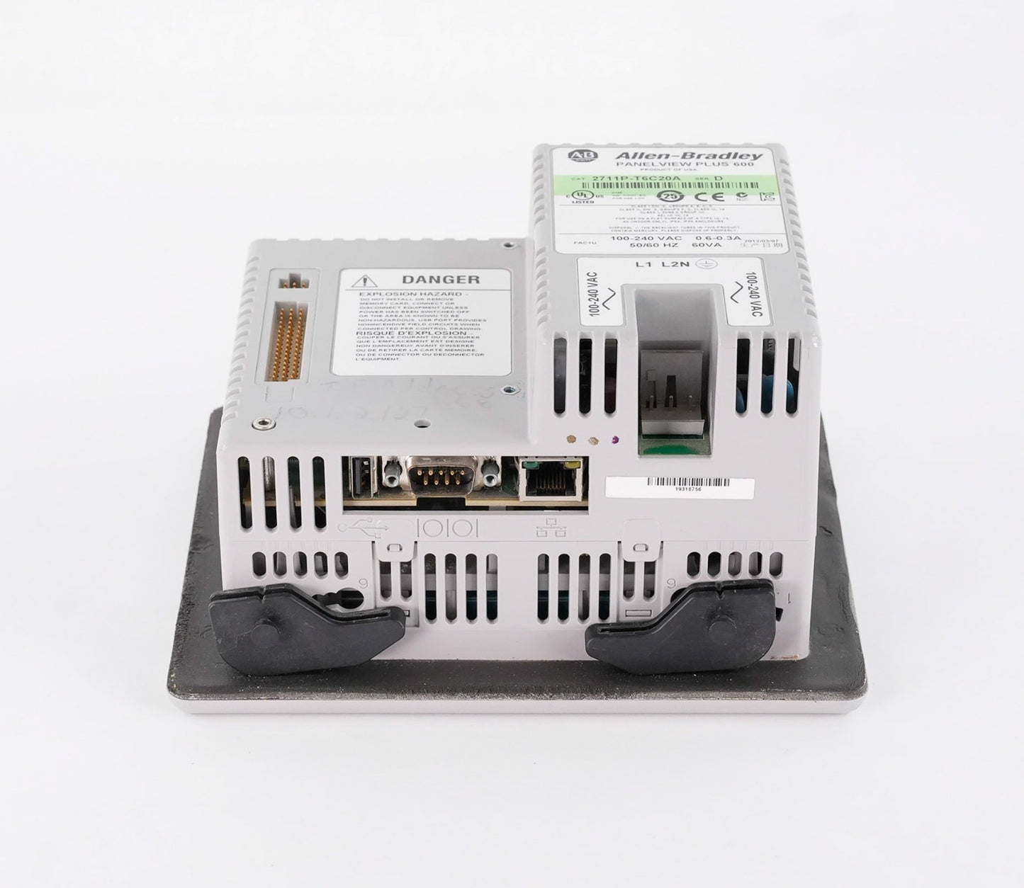Allen Bradley 2711P-T6C20A /D PanelView Plus 600 HMI 120VAC
