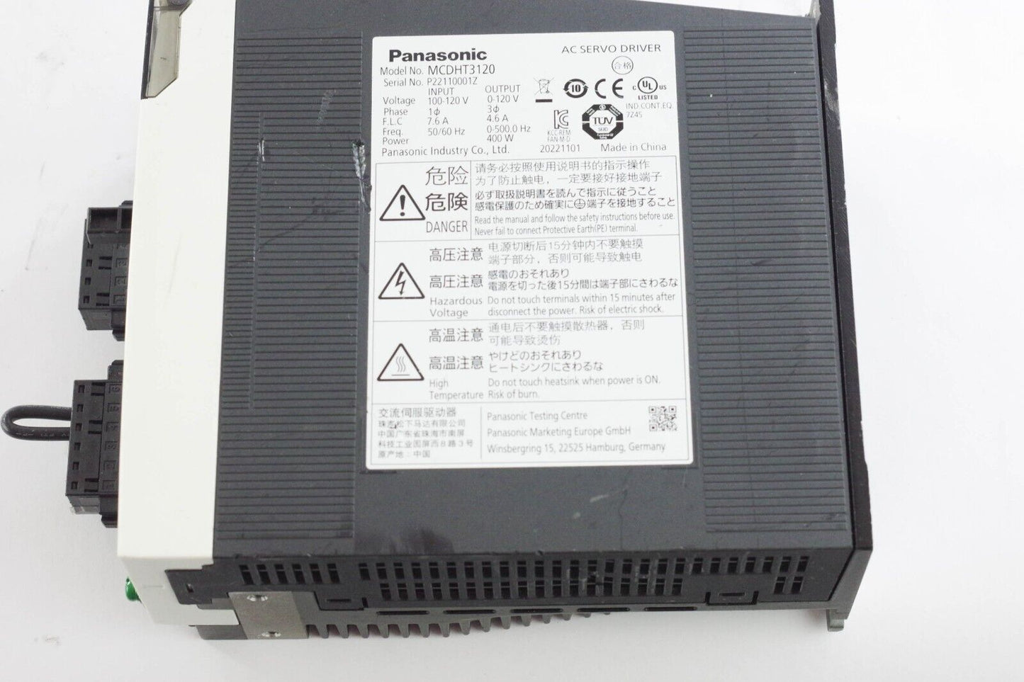 Panasonic MCDHT3120 AC Servo Drive - New Without Box