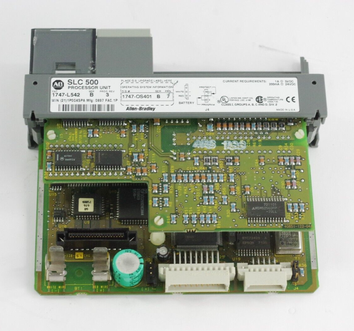 Allen Bradley 1747-L542 Ser B REV 3 Processor Unit w/ 1747-OS401 Ser B FRN 7