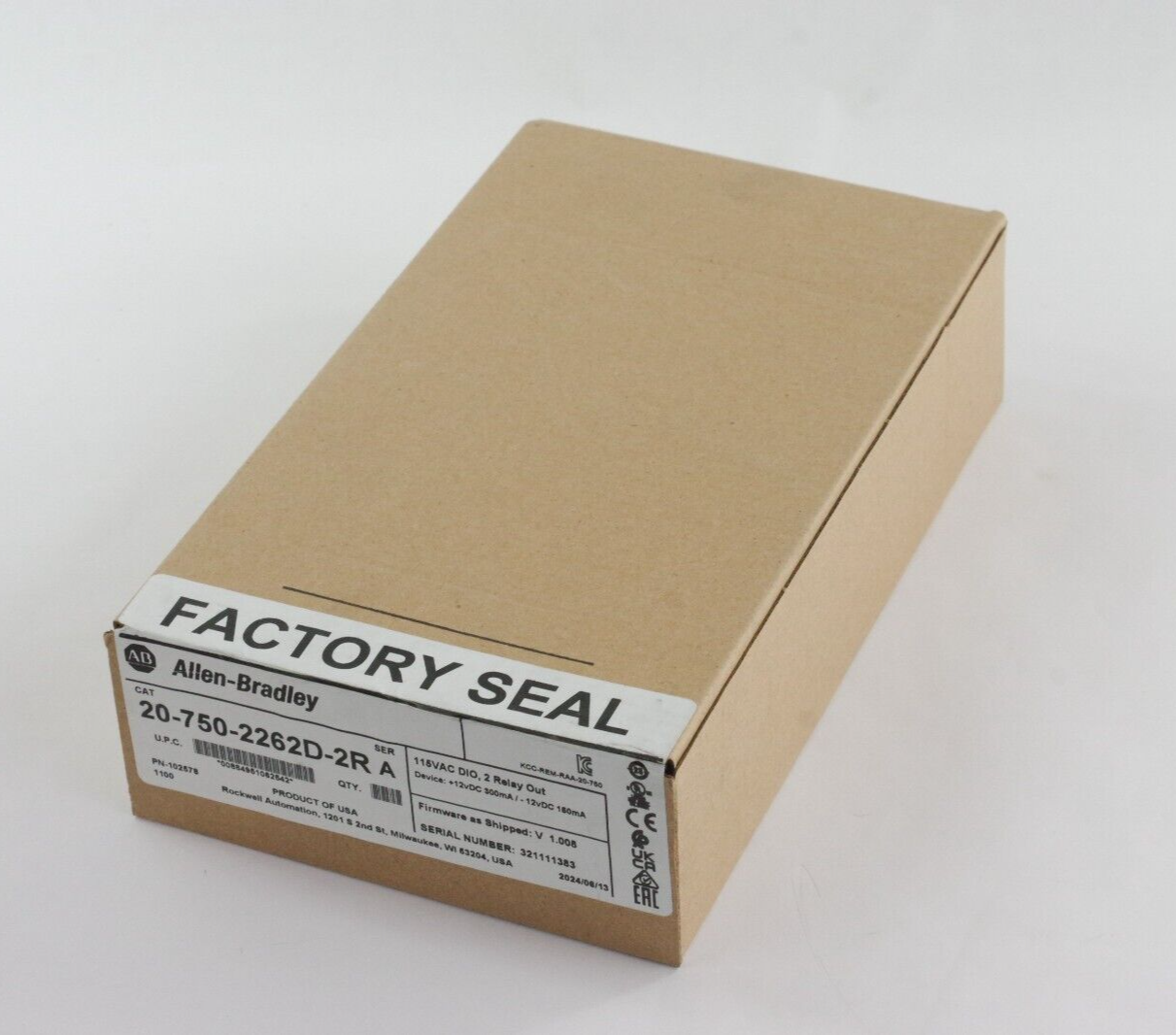 Allen Bradley 20-750-2262D-2R /A PowerFlex 750 115V I/O Module - Sealed Surplus