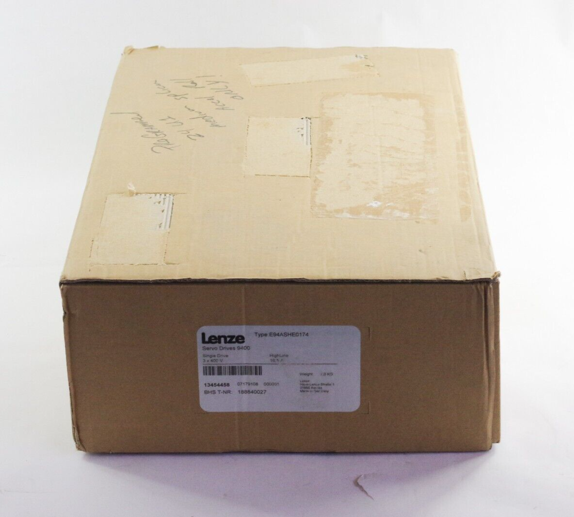 Lenze E94ASHE0174 Single Drive High Line Servo Drive 9400 - Open Box