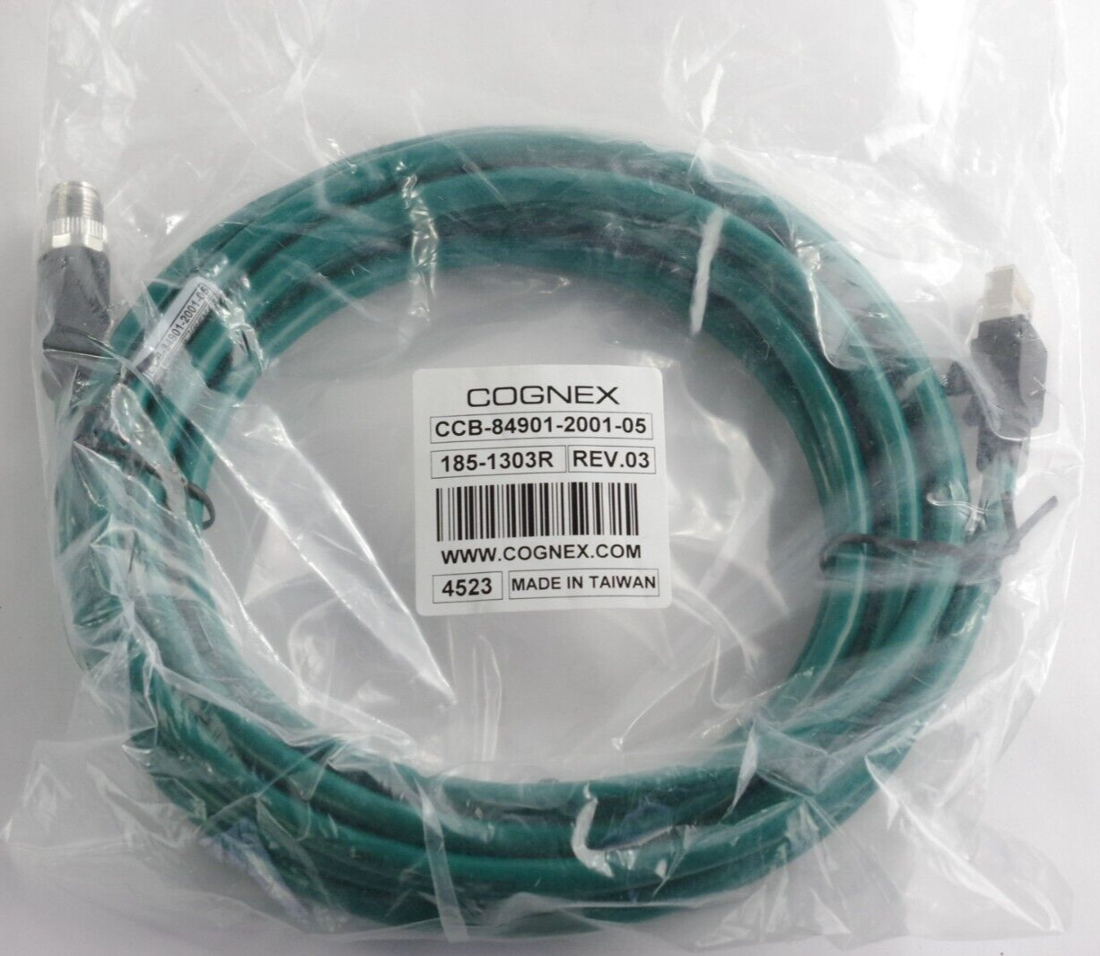 Cognex CCB-84901-2001-05 X Code M12X8 TO RJ45 Cable 185-1303R