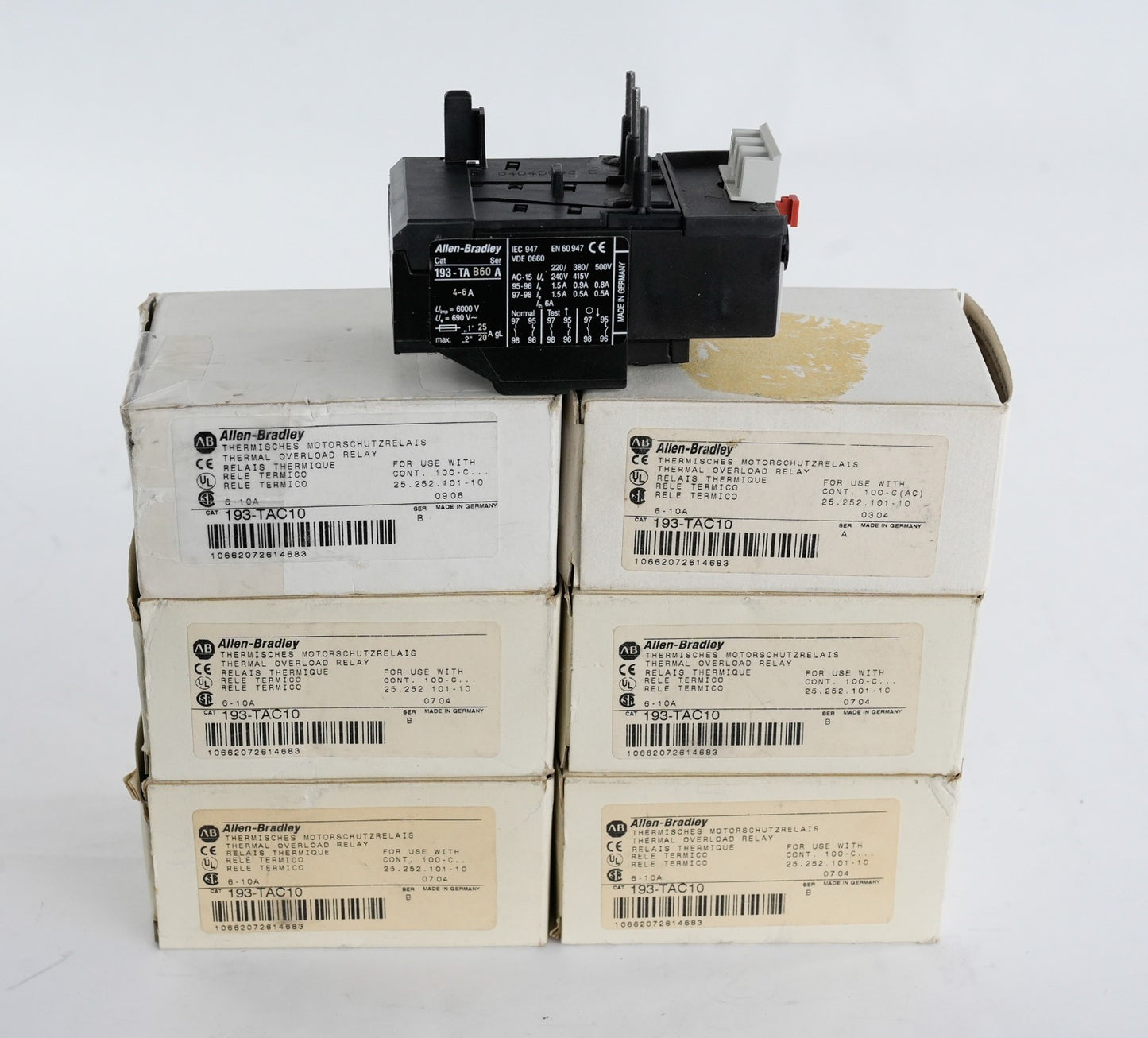 Allen Bradley 193-TAB60 /A Overload Relay 4-6A 193TAB60 - Open Box