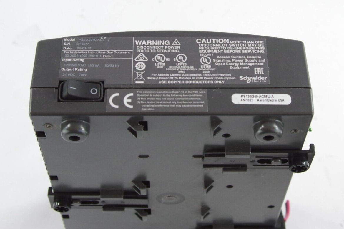 Schneider PS120/240-AC85U-A PS120/240AC85UA PS 120/240 AC 85-U Andover Continuum