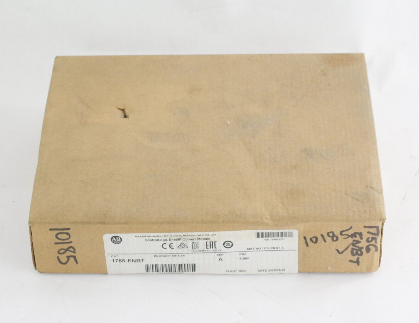 Allen Bradley 1756-ENBT Ser A Ethernet 10-100M Interface Module - Sealed Surplus