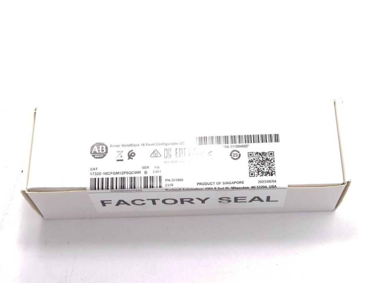 Allen Bradley 1732E-16CFGM12P5QCWR / 1732E16CFGM12P5QCWR Ser B - 16 IO Points