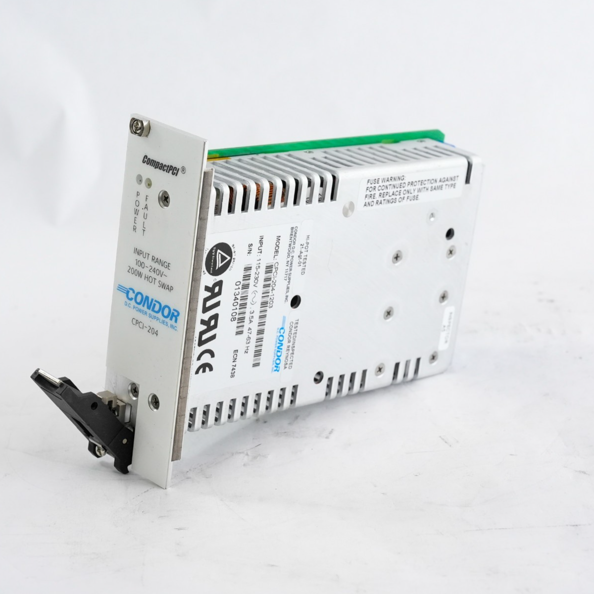 Condor CPCI-204-1203 Power Supply 115-240V 3.5A 47-63Hz CPCI2041203