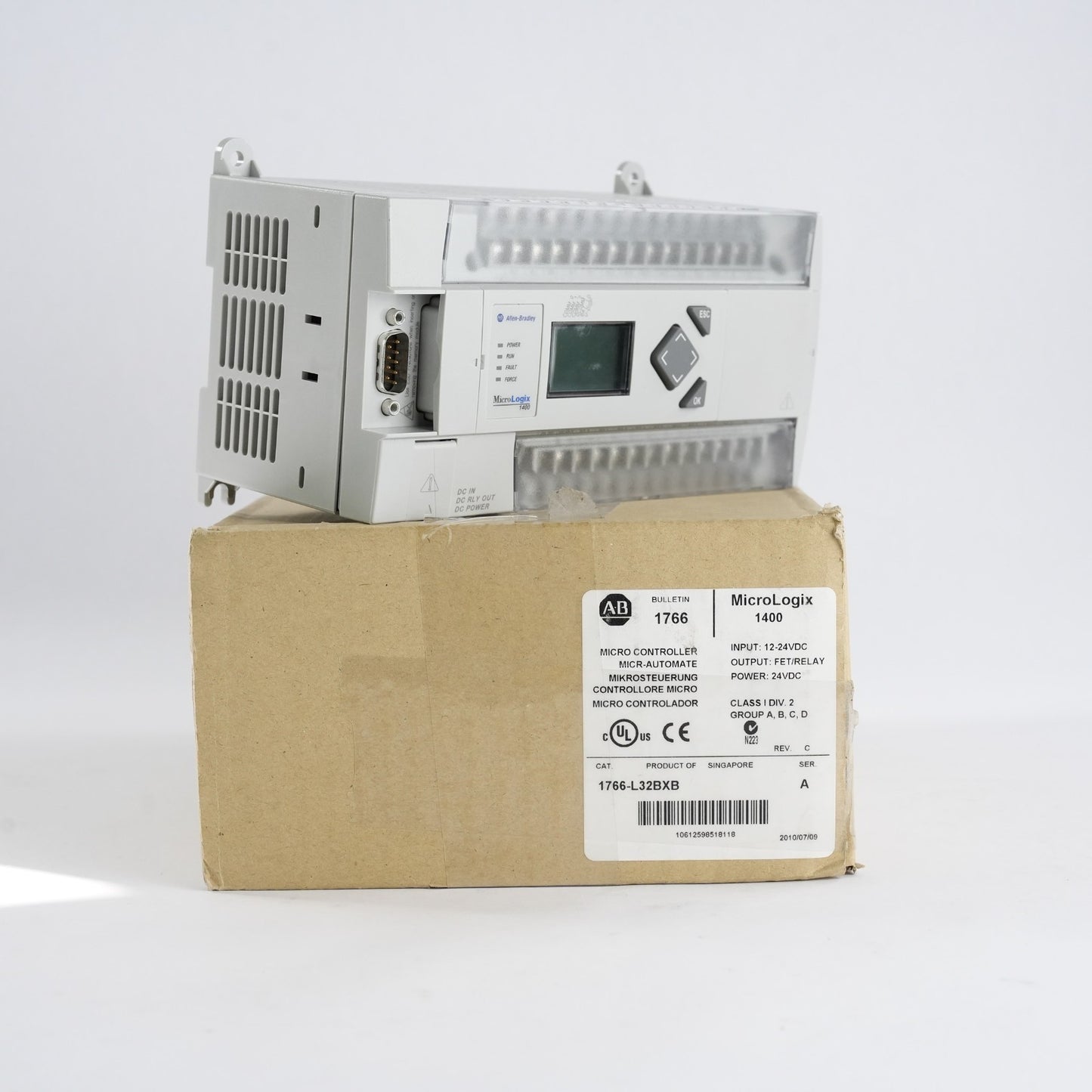 Allen Bradley 1766-L32BXB Ser A Rev C MicroLogix 1400 Processor - Open Box