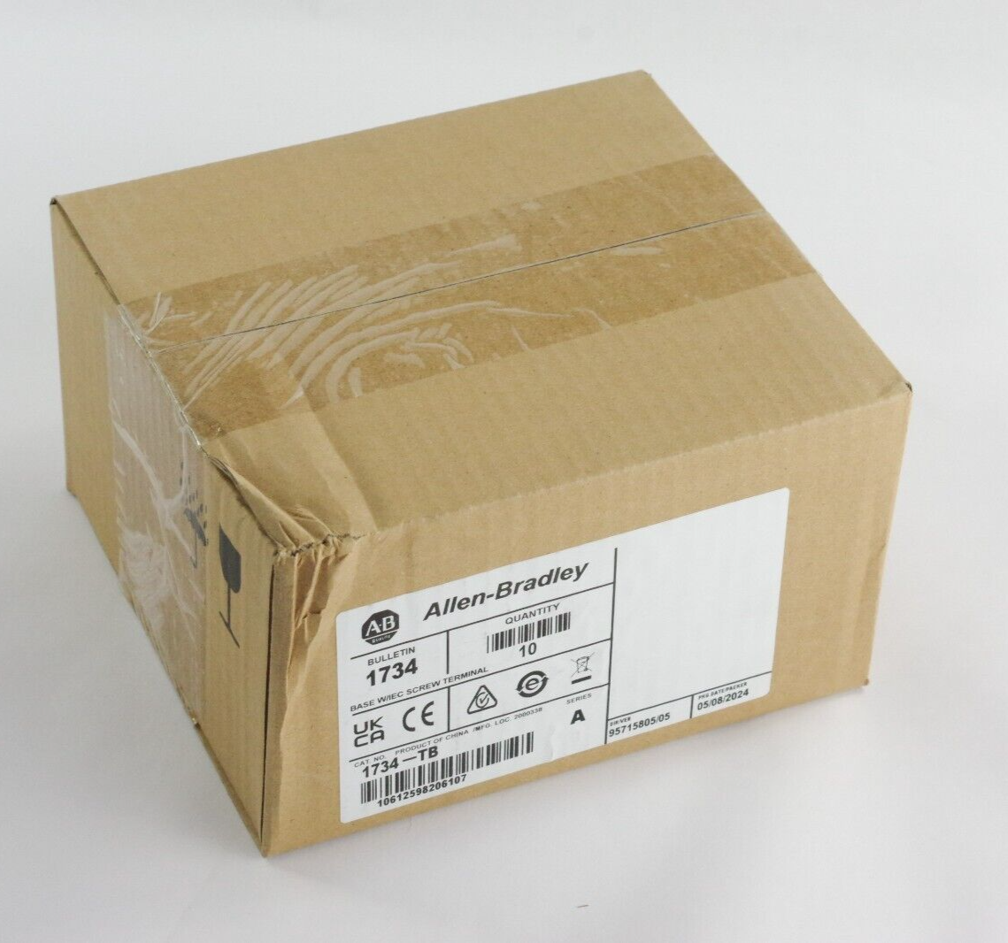 10x Box Allen Bradley 1734-TB /A Point I/O Module Terminal Base - Sealed Surplus