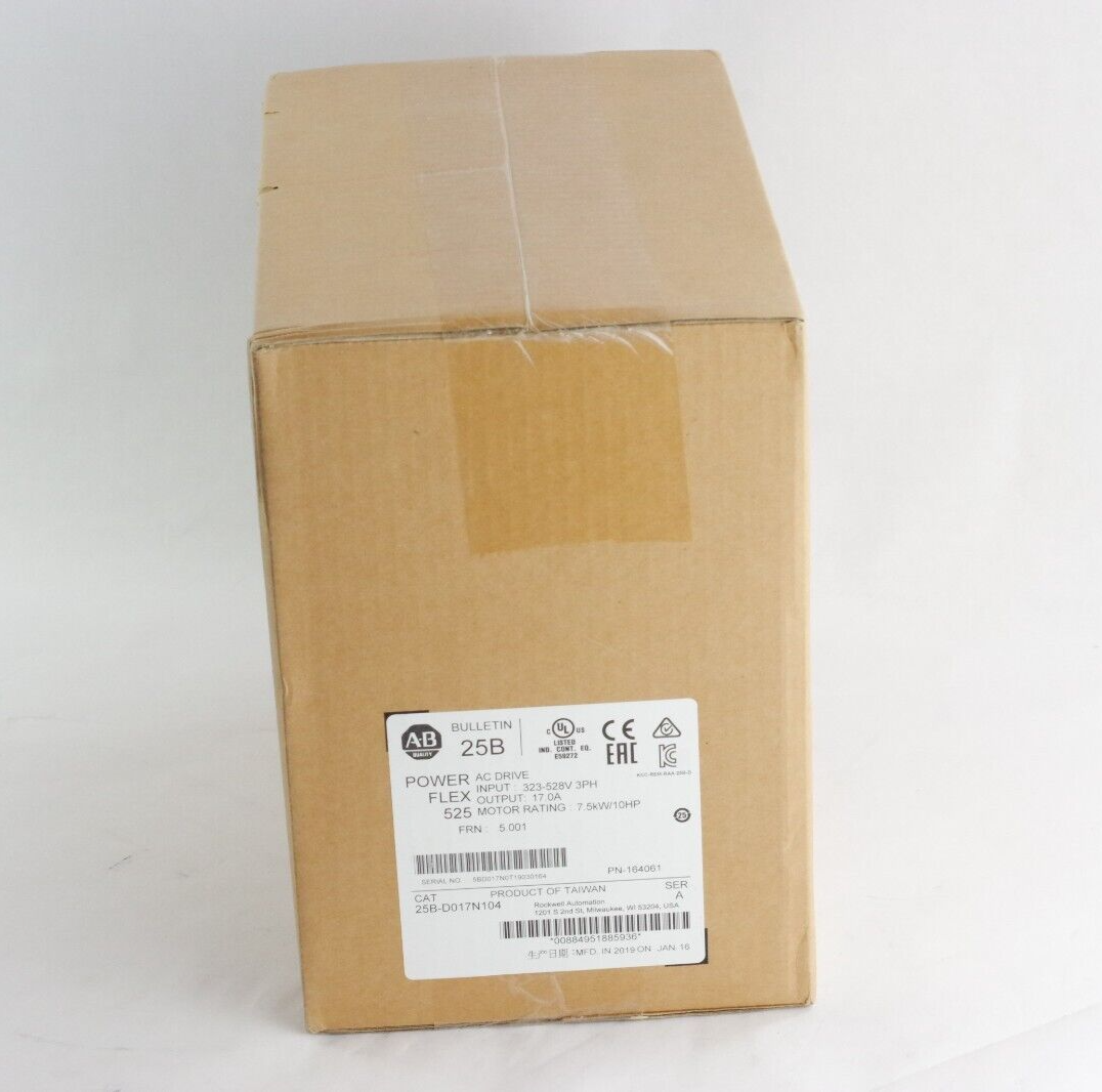 Allen Bradley 25B-D017N104 Ser A PowerFlex 525 AC Drive 7.5kW - Sealed Surplus