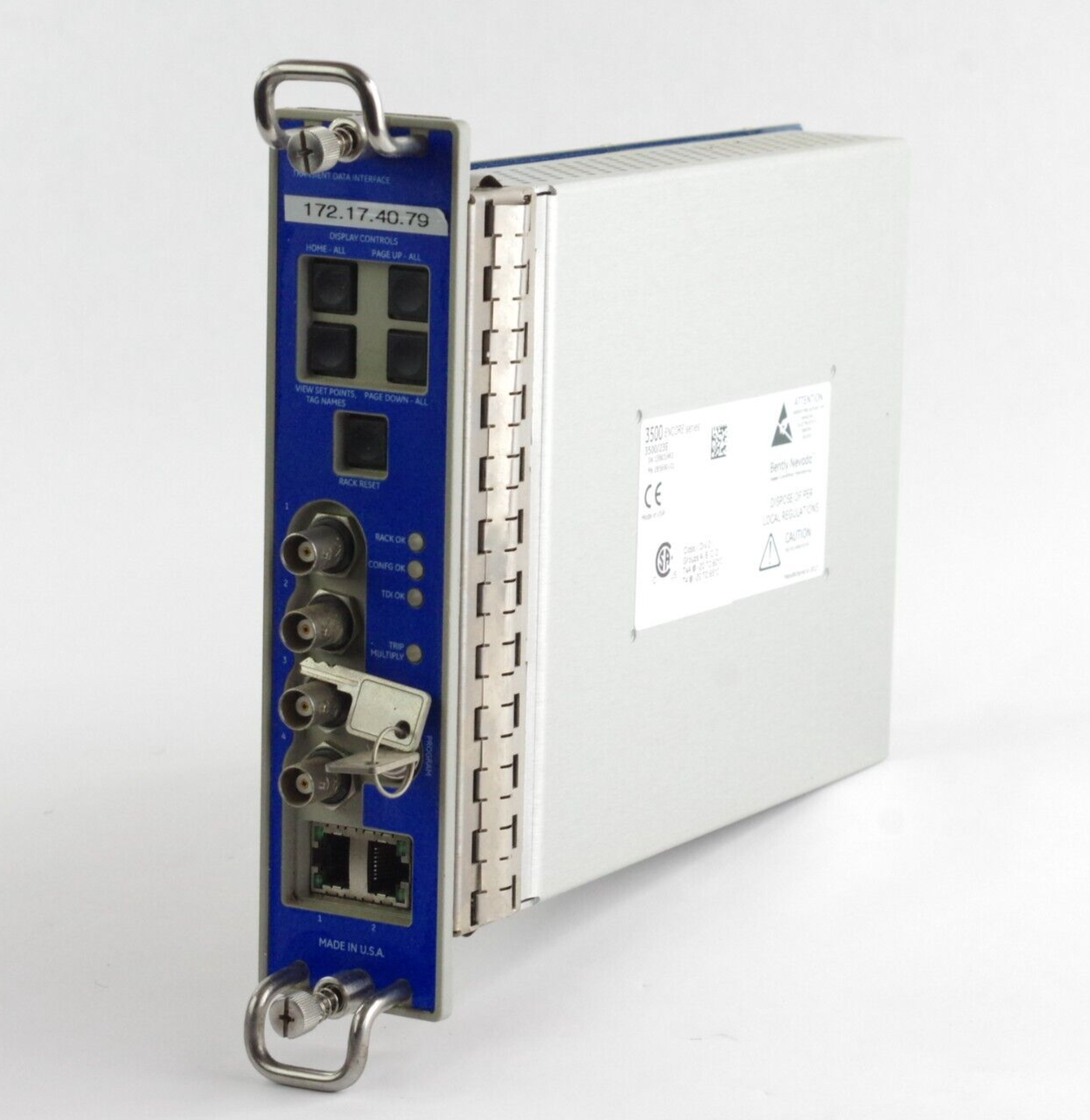 Bently Nevada 3500/23E Transient Data Interface PLC Module w/ Key